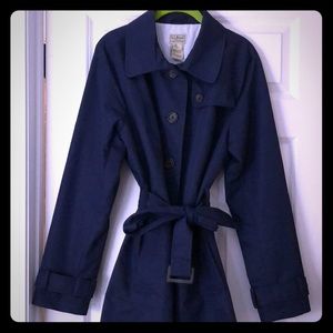 LL Bean Crosstown Trench Coat - Navy
